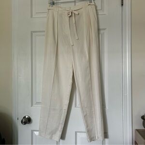 Dynamite Cream Belted Chino Pants